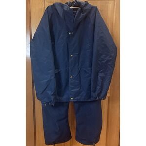 VINTAGE Men's Blue Cabela's Gore-Tex Hooded Jacket And Pants Large MADE IN USA!!